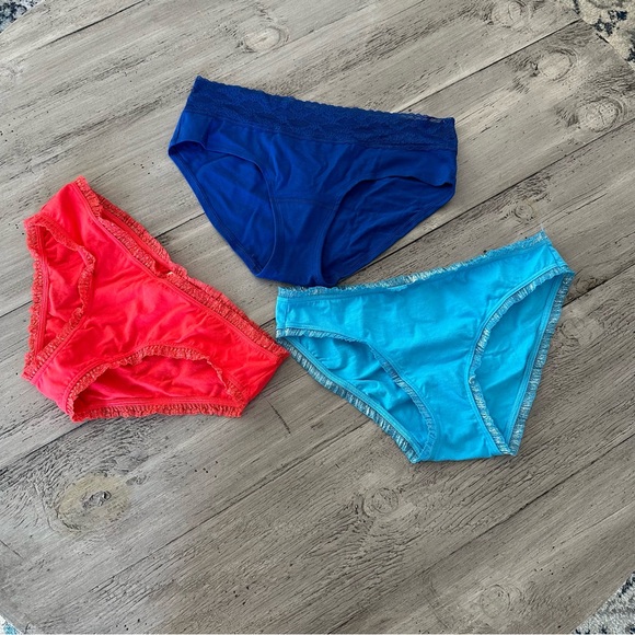 Victoria's Secret Other - Victoria's Secret Red and Blue Bikini Panties